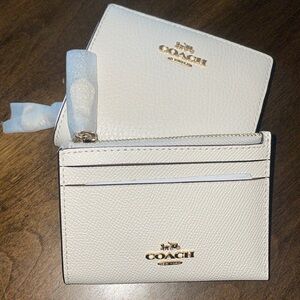 Coach snap wallet and slim ID card case bundles